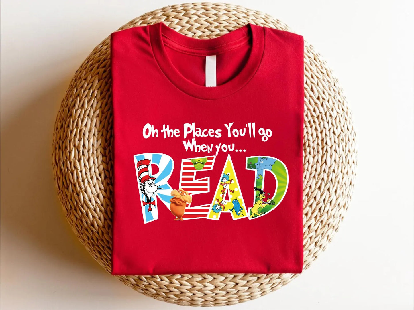 Oh The Places You Will Go Dr. Seuss Sweatshirt, Read Across America Day Shirt For Kids, School Shirt, Teacher Life Shirt,Reading Lover Shirt