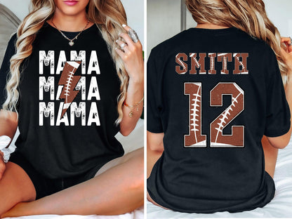 Football Mama Shirt, Custom Football Mom Shirt, Football Mom Tee, Football Game Day, Football Fan shirt, Football Season