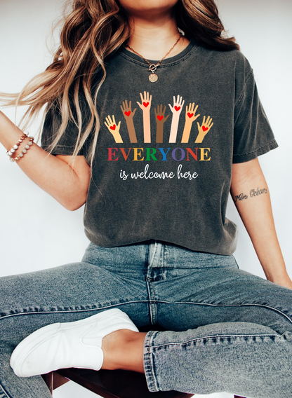 Idaho teacher shirt everyone is welcome here Sweatshirt, inclusion and equality t shirt, protest and resist t shirt, idaho teacher t shirt