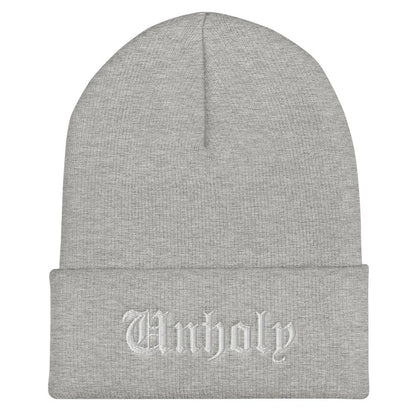 Unholy Beanie, Embroidered Beanie Hat