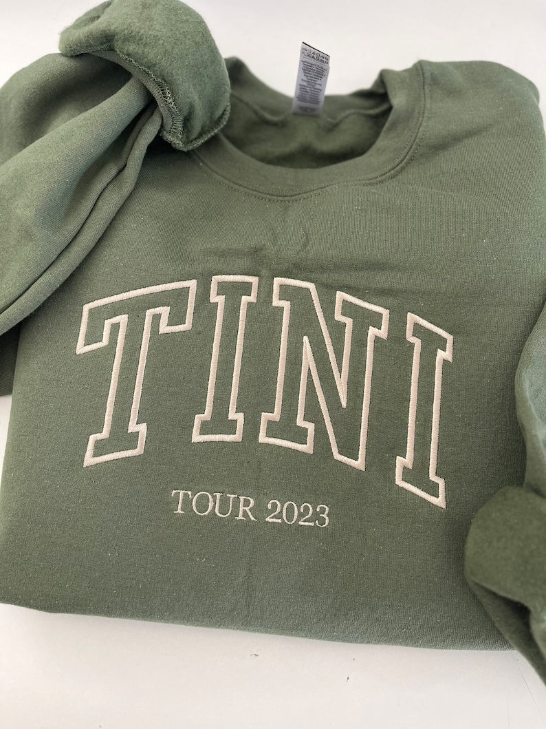 Custom Embroidered Varsity Crewneck - Embroidery Crewneck- Custom Embroidery - Personalized Sweatshirt - Embroidered Sweatshirt, mom gift