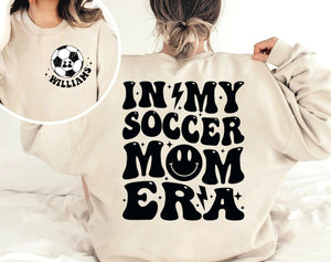 Soccer Mom Shirt, Custom Soccer Shirt, Soccer Mom Era Soccer Shirts, Game Day Soccer Hoodie, Personalized Soccer Sweatshirt, Mom Game Day