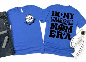 Custom Volleyball Shirt, Personalized Volleyball Shirt, Game Day Volleyball Hoodie, In My Volleyball Mom Era Shirt, Matching Team Volleyball