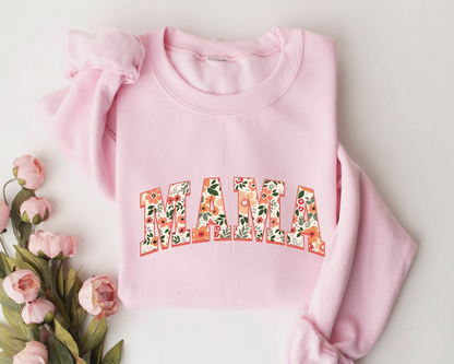 Floral Mama Sweatshirt and Hoodie, Cute Mom Sweatshirt, Mother's Day Gift, Mommy Shirt, New Mom Gift, Gift for Mother, Mama Shirt