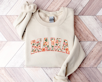 Floral Mama Sweatshirt and Hoodie, Cute Mom Sweatshirt, Mother's Day Gift, Mommy Shirt, New Mom Gift, Gift for Mother, Mama Shirt