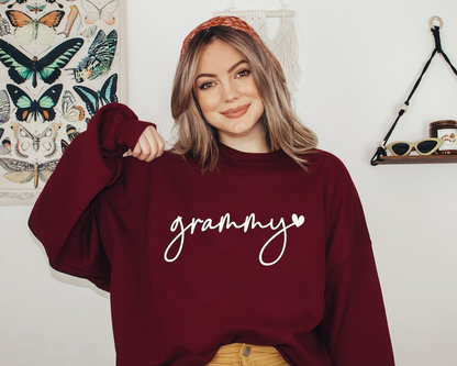 Custom Grammy Sweatshirt Kids Name on Sleeve, Custom Grammy Sweatshirt, New Mom Sweatshirt, Gift For Mom, Grandma Gift
