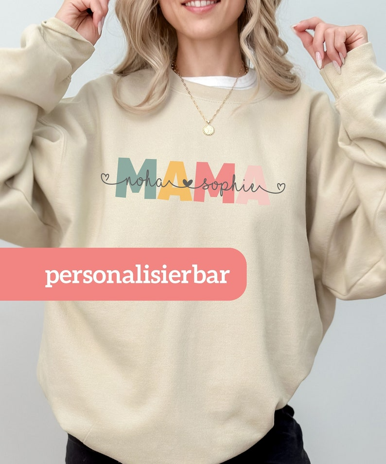 Mama sweatshirt gepersonaliseerd | Cadeau voor mama | Moederdagcadeau | Geboortecadeau | Moeder Sweatshirt | Moeder Sweatshirt |
