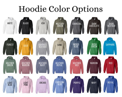 Custom Embroidered Roman Numeral Hoodie - Couples Gift - Personalized Gift Date Hoodie Initial on Sleeve - Engagements, 1st Anniversary gift