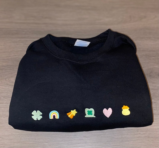 Lucky Charm Embroidered Sweatshirt