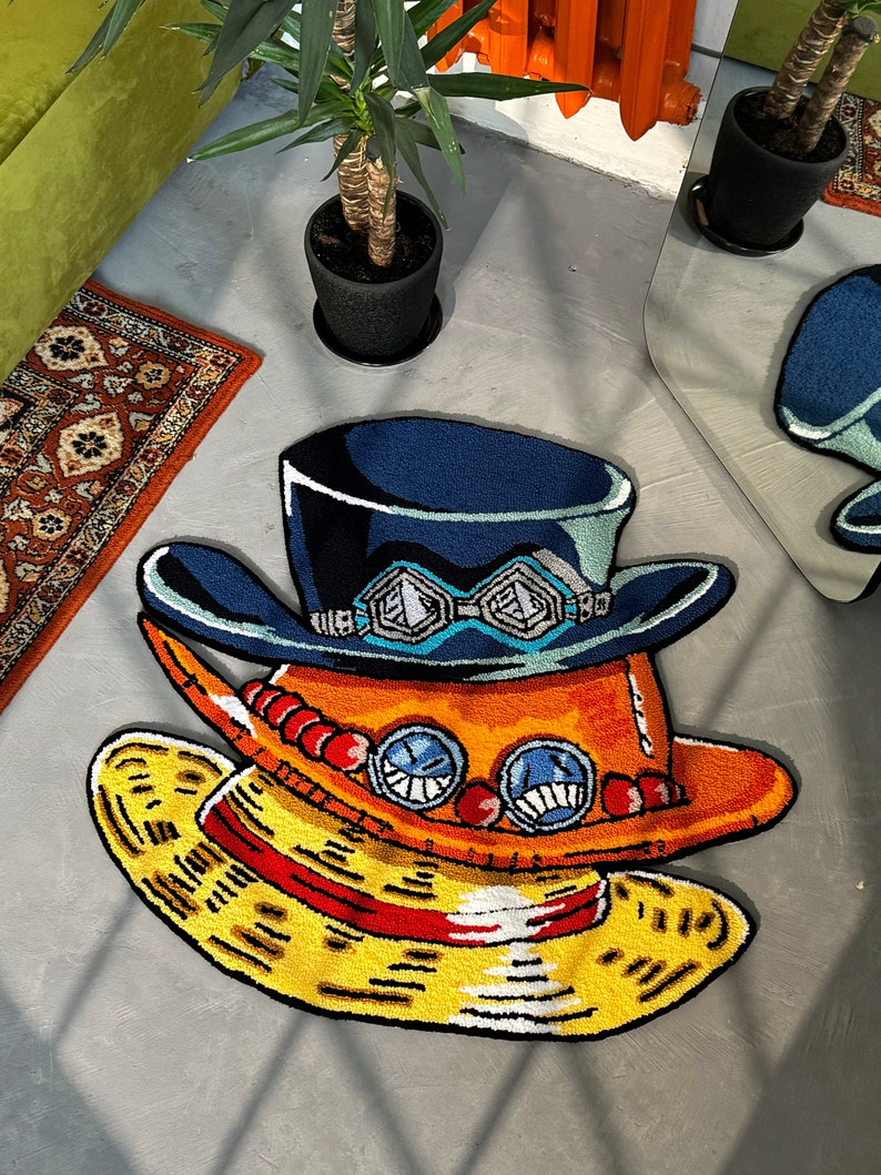 Anime Tufted Rug, Popular Cartoon Characters, Floor Art, Living room rug