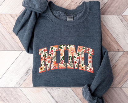 Floral Mimi Sweatshirt and Hoodie, Cute Mom Sweatshirt, Mother's Day Gift, Mommy Shirt, New Mom Gift, Gift for Mother, Mimi Shirt