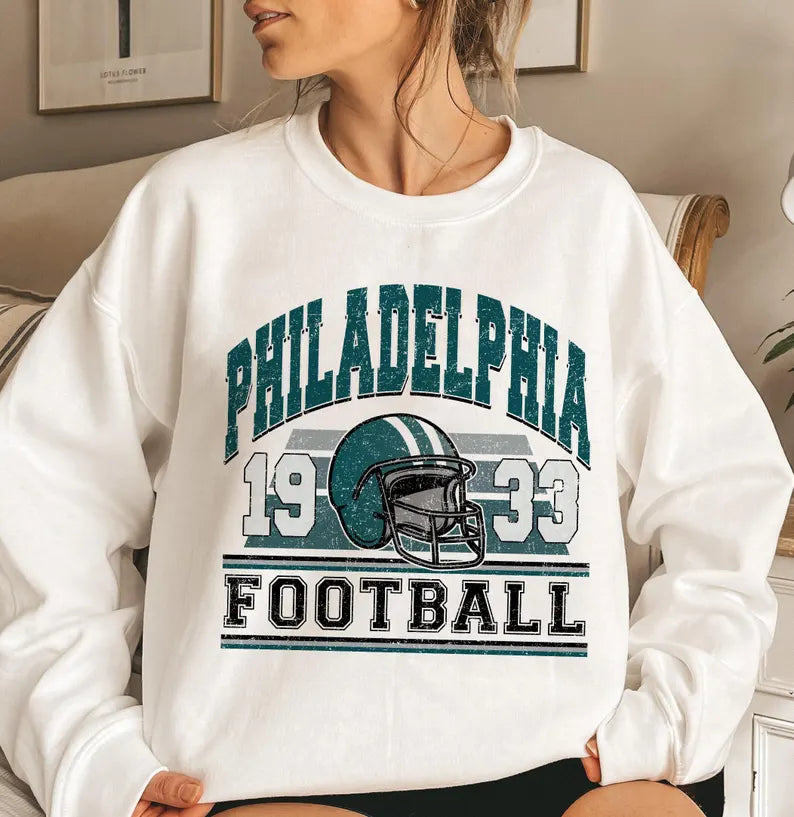 Retro Philadelphia Football Shirt, Philadelphia Football Sweatshirt, Football Shirt, Philadelphia Retro Crewneck
