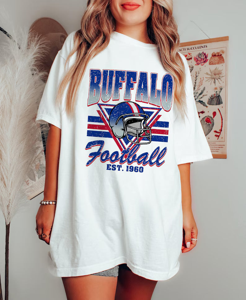 Buffalo Football Retro Style Shirt, Buffalo Fan Football Sweatshirt, Game Day Shirt, New York Sweatshirt, Buffalo Football Fan Shirt