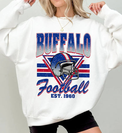 Buffalo Football Retro Style Shirt, Buffalo Fan Football Sweatshirt, Game Day Shirt, New York Sweatshirt, Buffalo Football Fan Shirt