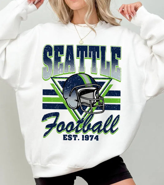 Seattle Football Sweatshirt, Trendy Seattle Football Fan Gifts Shirt, Seattle Game Day Shirts, Trendy Sea Hawk Sweatshirt, Seattle Team