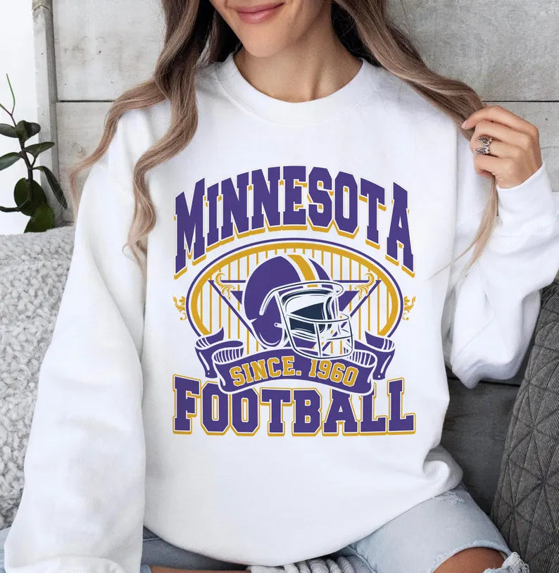 Minnesota Football Sweatshirt, Retro Minnesota Football Fan Sweatshirt, Minnesota Game Day Shirt, 1960 Team Football Shirt