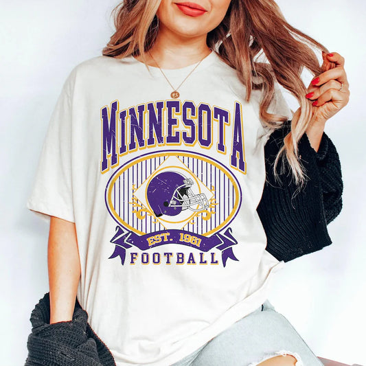Minnesota Football Shirts, Vintage Minnesota Fan Football Sweatshirt, Minnesota Game Day Shirt, 1960 Team Football Shirt