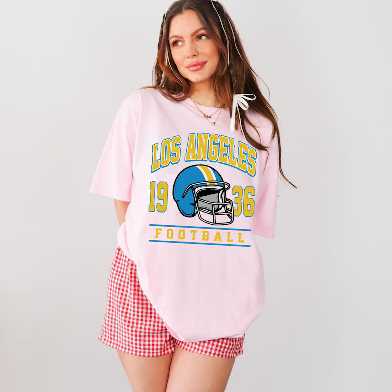 Los Angeles Football Vintage Style Sweatshirt, Los Angeles Fan Crewneck, Los Angeles Football Shirt, Los Angeles Gift, Game Day Shirt