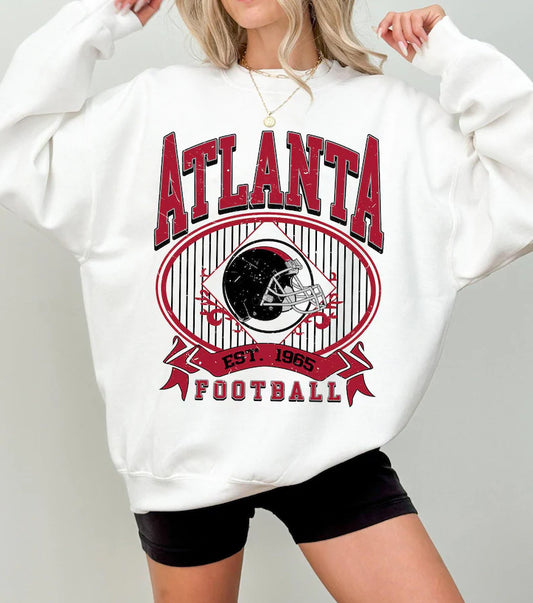 Vintage Atlanta 90s Style Football Sweatshirt, Atlanta Football Shirt, Atlanta Fan Shirt, Sunday Atlanta Football, Game Day Shirt