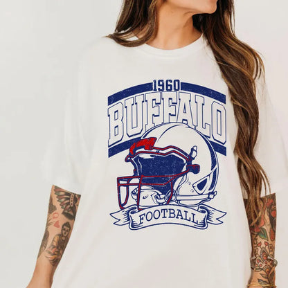 Vintage 90s Style Buffalo Football Sweatshirt, Game Day Shirt, Buffalo Team Football Shirt, Sunday Buffalo, Sport Shirt, Buffalo Football