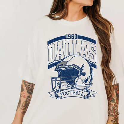 Vintage 90s Style Dallas Football Sweatshirt, Game Day Shirt, Dallas Team Football Shirt, Sunday Dallas, Dallas Football
