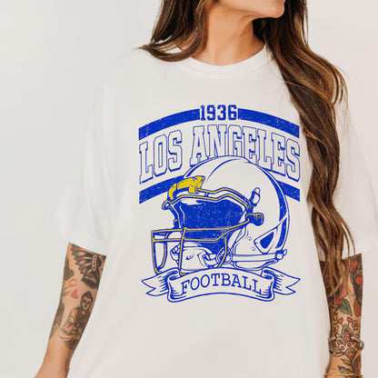 Vintage 90s Style Los Angeles Football Sweatshirt, Game Day Shirt, Los Angeles Team Football Shirt, Sunday Los Angeles, Los Angeles Football