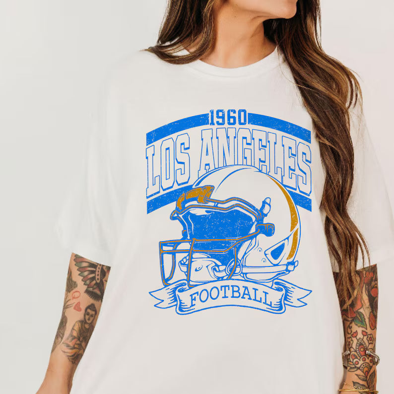 Retro 90s Style Los Angeles Football Sweatshirt, Game Day Shirt, Los Angeles Team Football Shirt, Sunday Los Angeles, Los Angeles Football