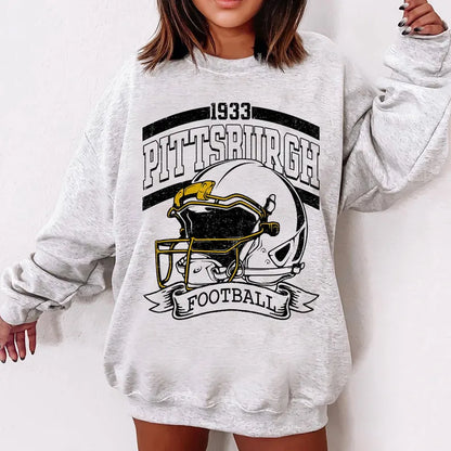 Retro 90s Style Pittsburgh Football Sweatshirt, Game Day Shirt, Pittsburgh Team Football Shirt, Sunday Pittsburgh, Pittsburgh Football