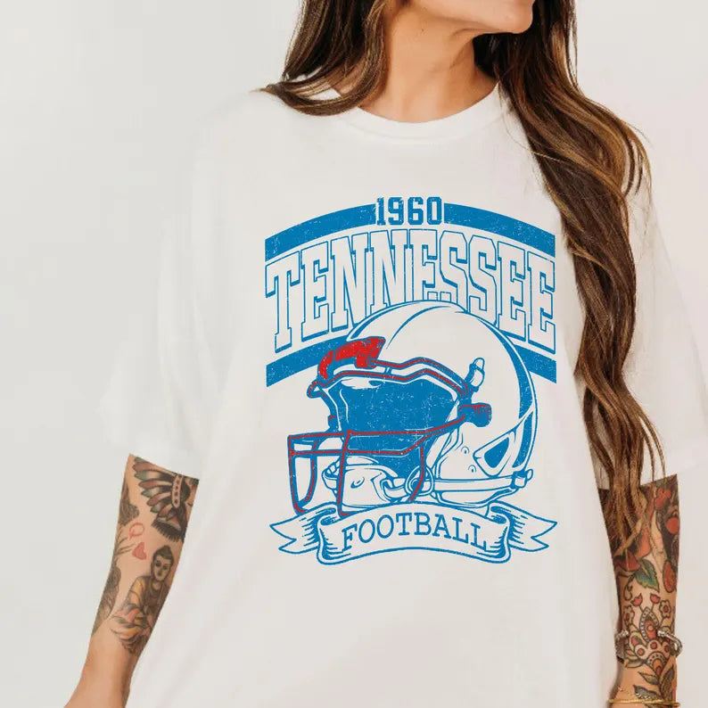 Retro 90s Style Tennessee Football Sweatshirt, Game Day Shirt, Tennessee Team Football Shirt, Sunday Tennessee, Tennessee Football