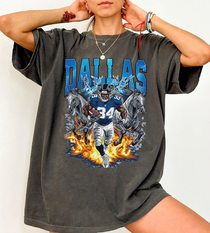 Dallas Graphic Football Sweatshirt, Vintage Dallas Football Shirt, Cowboy Shirt, Dallas Shirt, Football Shirt, Dallas Fans Gift Tee