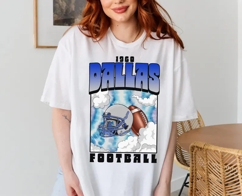 Dallas Anime Style Football Sweatshirt, Cartoon Dallas Football Shirt, Cowboy Shirt, Dallas Shirt, Football Shirt, Dallas Fans Gift Tee