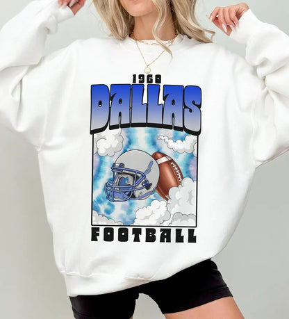Dallas Anime Style Football Sweatshirt, Cartoon Dallas Football Shirt, Cowboy Shirt, Dallas Shirt, Football Shirt, Dallas Fans Gift Tee
