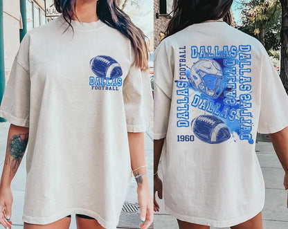 Dallas Graphic Style Football Sweatshirt, Dallas Football Shirt, Cowboy Shirt, Dallas Shirt, Football Shirt, Dallas Fans Gift Tee