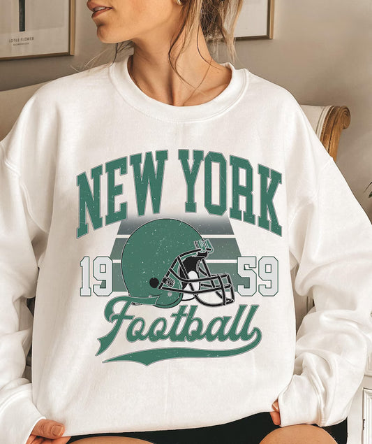 New York Retro Football Sweatshirt, New York Football Fan Gifts Shirt, New York Game Day Shirts, Jet Sweatshirt, Sunday Football