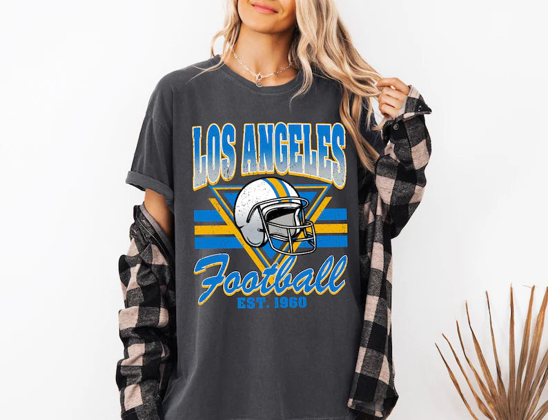 Los Angeles Football 90s Style Sweatshirt, Los Angeles Fan Crewneck, Los Angeles Football Shirt, Los Angeles Gift, Game Day Shirt