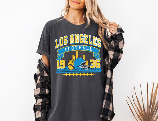 Los Angeles Football Retro Style Sweatshirt, Los Angeles Fan Crewneck, Los Angeles Football Shirt, Los Angeles Gift, Game Day Shirt
