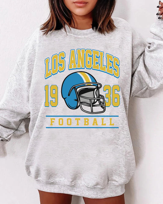 Los Angeles Football Vintage Style Sweatshirt, Los Angeles Fan Crewneck, Los Angeles Football Shirt, Los Angeles Gift, Game Day Shirt