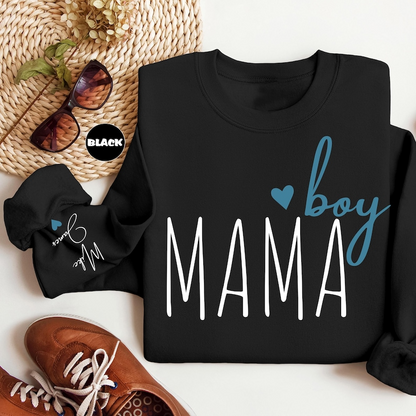 Custom Boy Mama Sweatshirt, Personalized Mom Of Boys Hoodie, Pregnancy Announcement Outfit, New Mama Clothing, Momma Outfit