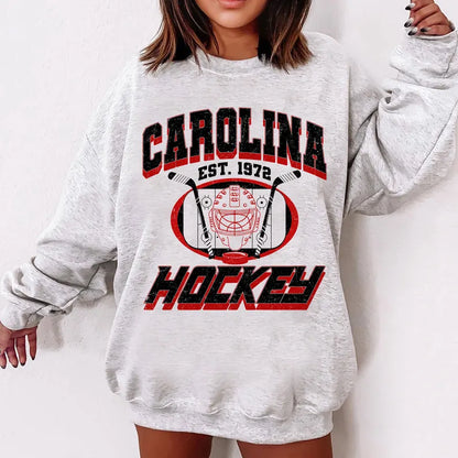Carolina Football Sweatshirt, Hockey Team Shirt, Carolina NHL Shirt, Gameday Sweatshirt, Retro Carolina Hockey Fan Shirt, Hockey Mom