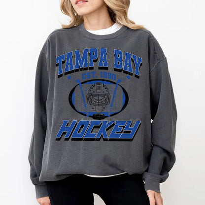Tampa Bay Football Sweatshirt, Hockey Team Shirt, Tampa Bay NHL Shirt, Gameday Sweatshirt, Retro Tampa Bay Hockey Fan Shirt, Hockey Mom