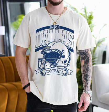 Vintage 90s Style Dallas Football Sweatshirt, Game Day Shirt, Dallas Team Football Shirt, Sunday Dallas, Dallas Football