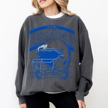 Vintage 90s Style Indianapolis Football Sweatshirt, Game Day, Indianapolis Team Football Shirt, Sunday Indianapolis, Indianapolis Football