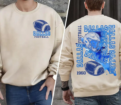 Dallas Graphic Style Football Sweatshirt, Dallas Football Shirt, Cowboy Shirt, Dallas Shirt, Football Shirt, Dallas Fans Gift Tee
