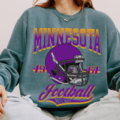 Minnesota Fashion Style Football Sweatshirt, Game Day Shirt, Minnesota Team Football Shirt, Sunday Minnesota, Minnesota Football