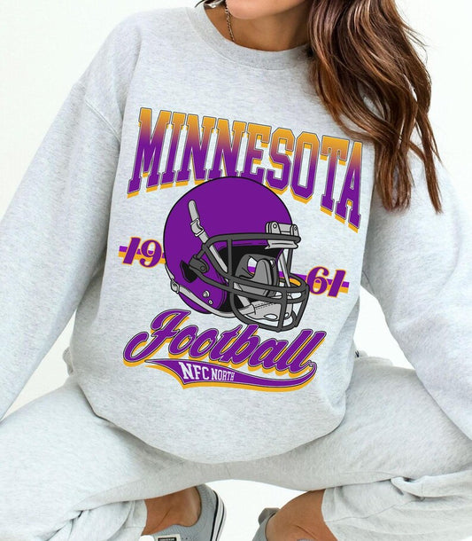 Minnesota Fashion Style Football Sweatshirt, Game Day Shirt, Minnesota Team Football Shirt, Sunday Minnesota, Minnesota Football