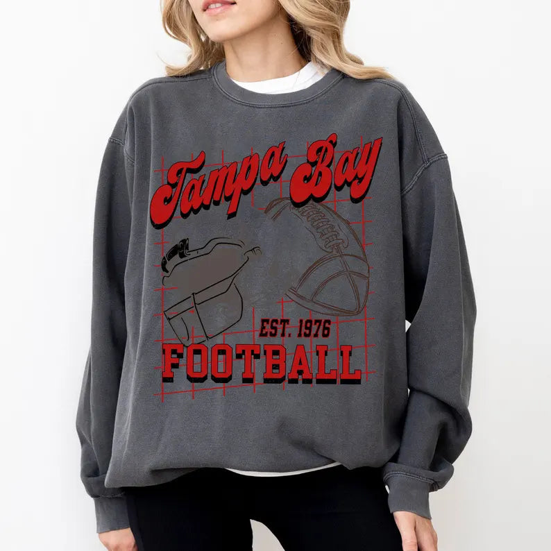 Tampa Bay Football Shirt For Him, Vintage Tampa Bay Sweatshirt, Tampa Bay Football Retro Gift, Tampa Bay Gift For Her, Tampa Bay Team