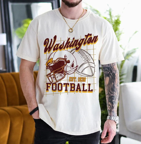 Washington Football Shirt For Him, Vintage Washington Football Sweatshirt, Washington Football Retro Gift, Washington Gift For Her, Washington Team