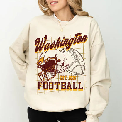 Washington Football Shirt For Him, Vintage Washington Football Sweatshirt, Washington Football Retro Gift, Washington Gift For Her, Washington Team