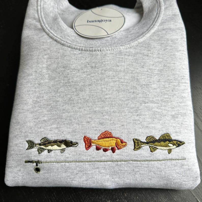 Vintage fishing sweatshirt crewneck, Fishing shirt, Fisherman sweater, Fishing gifts, Outdoor Outfitters, Fishing embroidered sweatshirt