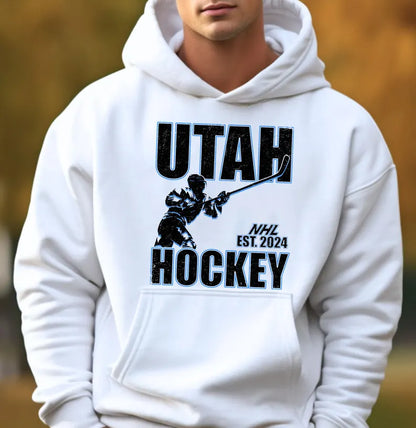 Vintage Utah Hockey Football Sweatshirt, Hockey Team Shirt, Utah NHL Shirt, Gameday Sweatshirt, Utah Hockey Fan Shirt, Hockey Mom